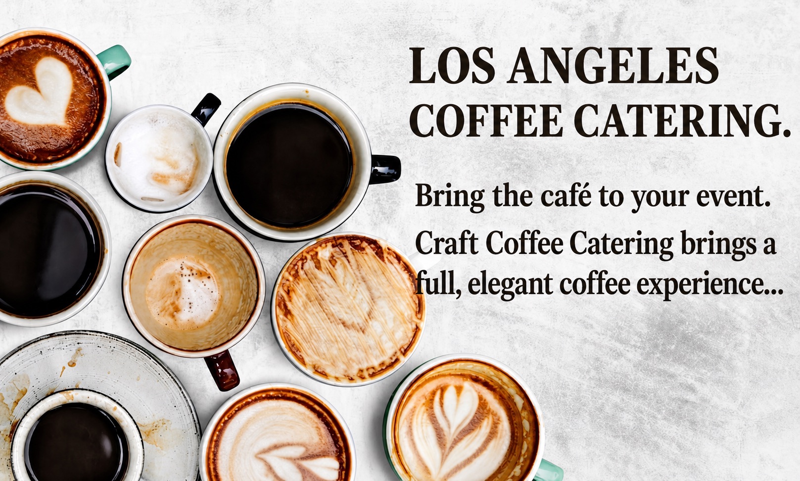 Coffee catering services match a lot: is pro or drip coffee station, T station for events, parties.