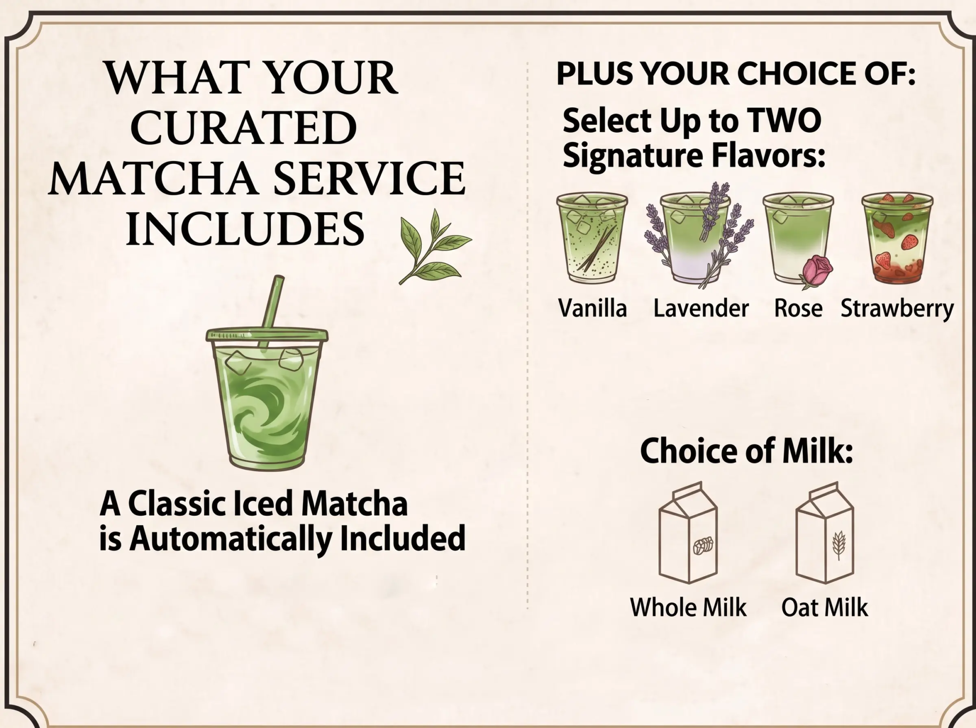 Matcha services by Craft Coffee Catering Los Angeles county 